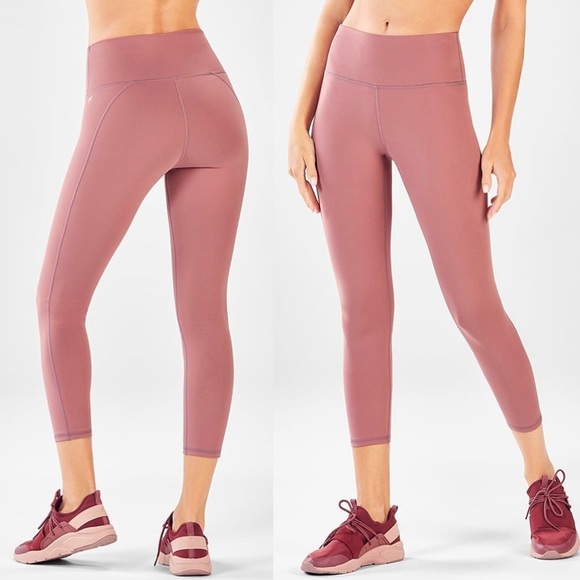 Fabletics Define PowerHold High-Waisted Capri Charisma Pink S / Small - Picture 1 of 13
